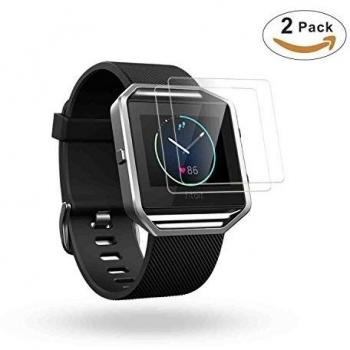 Philo Next doble Pack Fitbit Blaze Premium HD Vidrio templado Protector de pantalla para fitness Smart Watch
