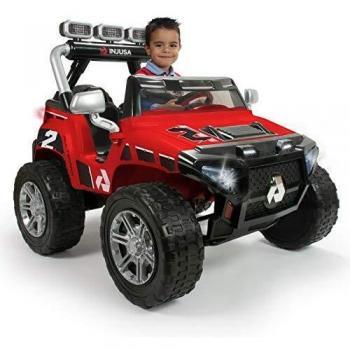 INJUSA - Coche Monster Car 24V Recomendado a Niños +3 Años con Aceleración Progresiva 2 Velocidades Ruedas de Goma Eva y Marcha Atrás