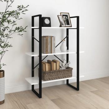 vidaXL Estantería de aglomerado blanco 80x30x105 cm