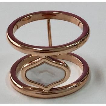 Anillo de mujer de acero inoxidable Folli Follie color rosa talla 12