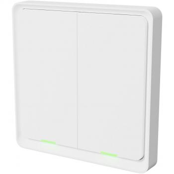 Interruptor Doble Inteligente Tesla TSL-SWI-WIFI2 con Control Wi-Fi y Compatibilidad con Asistentes de Voz