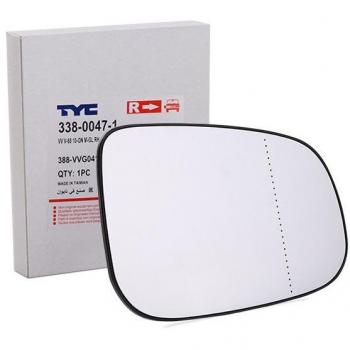 Cristal de espejo retrovisor exterior TYC 338-0047-1