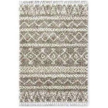 vidaXL Alfombra Bereber Peluda PP Color Arena/Beige 80x150cm Decoración Hogar Flequillos Hechos a Mano Tradicional Moderna Elegante Suave Duradera