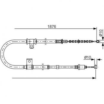 Cable de freno de mano BOSCH 1 987 482 183