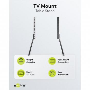 Soporte TV Ajustable Negr0 para Pantallas de 32 a 70 (81-178 cm) hasta 50 kg