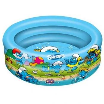 Los Pitufos - Piscina de 3 Anillos con diámetro de 100 cm
