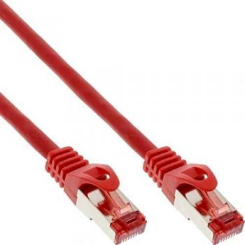 Cable de red S/FTP Cat.6 1,5m sin halógenos cobre rojo