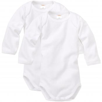 WELLYOU Conjunto de 2 Bodys Mangas largas para bebés, Conjunto de 2 Color Blanco. Tallas 50-134