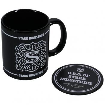 Set de Taza y Posavaso Stark Industries 300 ml