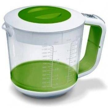Beurer KS-41 - Jarra medidora con balanza de cocina, 5 kg/1 gr, 3 en 1