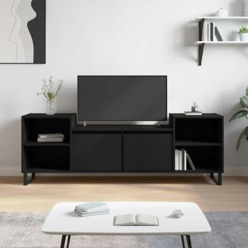Soporte para TV negro 160x35x55 cm madera multicapa