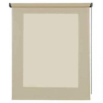 Estor Enrollable Translúcido Beige 180x180 cm con Tejido Térmico para Ventanas y Puertas, Aporta Privacidad y Tamiza la Luz