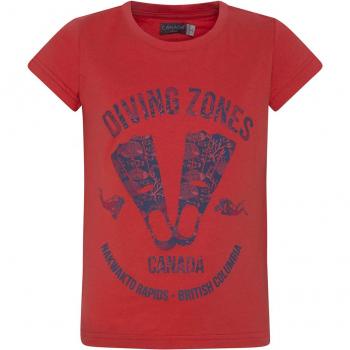 Canada House Camiseta Diving niño roja, Talla 6A/Y