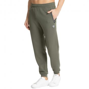 Emporio Armani EA7 Logo Jogging Pants, Green, Male, Size: M