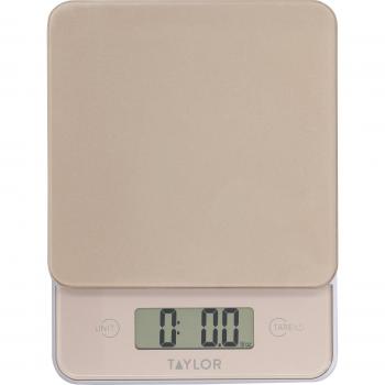 Taylor Pro Balanza Digital de Cocina Ultrafina con Función de Peso Tara y Capacidad de 5kg