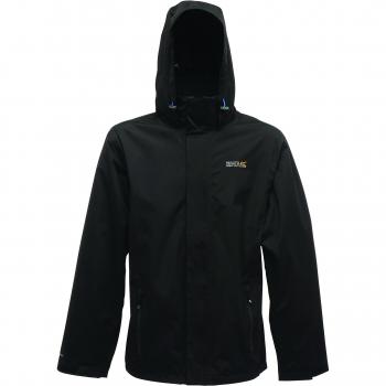 Regatta Men's Lightweight Matt Waterproof Jacket Black, Size: M - Sale