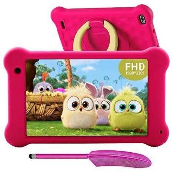 Tablet Niños 7 Pulgadas Tablet Infantil Android 10 Pantalla FHD 1920x1200 IPS 2GB RAM+32GB ROM, Control Parental Kidoz Instalado Protección de Ojos Anti Blue Light Screen Tablet para Niños