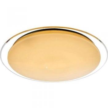 Plafón LED Optima 60W CCT 5000 lúmenes regulable con control remoto, blanco, metal, diámetro 55cm