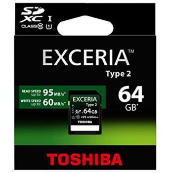 Toshiba SD-X64T2(BL7 - Tarjeta de memoria SDHC de 64 GB, Clase 10
