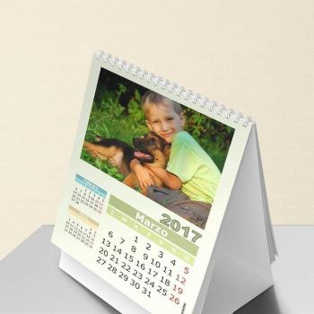 FOTOCENTER Calendarios Personalizados sobremesa Espiral 15 x 21 cm de 14 páginas - Imprime tu Pack de 8 calendarios idénticos.
