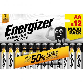 Pack de 12 Pilas Alcalinas Energizer AA LR06 Alkaline Power