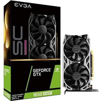 EVGA GeForce GTX 1650 Super SC Ultra Gaming, 04G-P4-1357-KR, 4GB GDDR6, Dual Fan, Metal Backplate