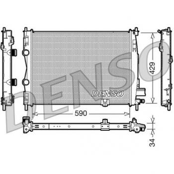 Radiador de Refrigeración del Motor DENSO DRM46018 - Alta Eficiencia y Durabilidad