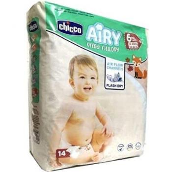 Chicco Airy Ultra Fit & Dry XL 15-30Kg 14 Pañales