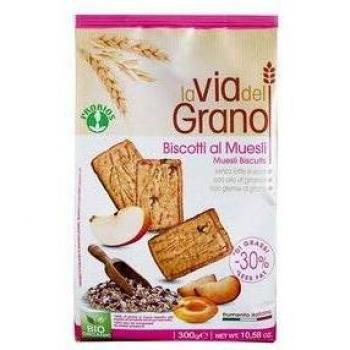 Galletas de muesli con semillas de lino y amapola - 30% azúcar - Probios - 300 g