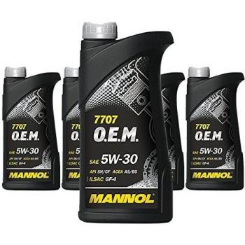 Aceite de motor sintético MANNOL 7707 Energy Formula FR 5W-30 para Ford y Volvo - 1L