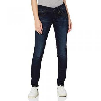 G-Star Lynn Women's Mid Waist Skinny Jeans - Medium Aged Denim