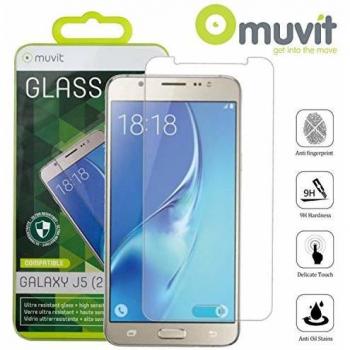 Muvit - Protector de Pantalla de Vidrio Templado de 0,33 mm para Samsung Galaxy J5 2017