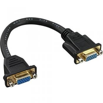 Cable Adaptador VGA InLine® 15 Pines Macho a Macho, 0,2 m, Contactos Baquelita de Oro