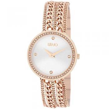 Reloj de mujer Liu Jo TLJ1833 acero inoxidable PVD oro rosa con cierre joya 32mm