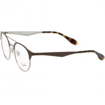 Ray-Ban 0Rx 3545V, Monturas de Gafas para Hombre, Gunmetal/Matte Brown, 51