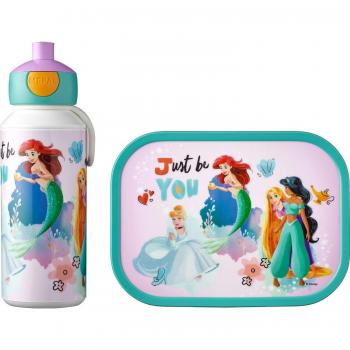 Set de Almuerzo Mepal Campus Disney Princesas 400 ml + 700 ml, A prueba de Lavavajillas, No Apto para Microondas ni Congelador