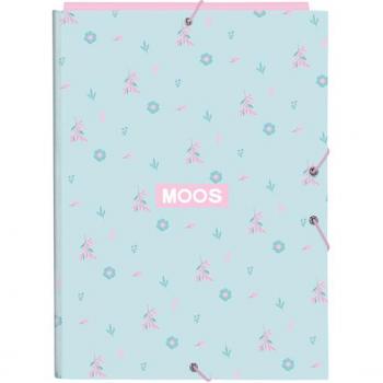 Carpeta Folio 3 Solapas Moos Garden 26x33,5x2,5cm - Safta