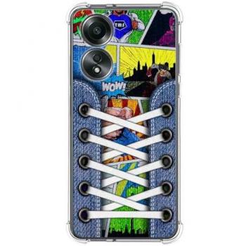 Funda Silicona Antigolpes Zapatillas 14 Diseños para Oppo A58 4G