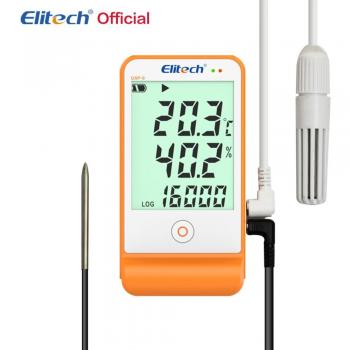 Elitech GSP-6 Registrador de Datos de Temperatura y Humedad, 16000 Puntos para La Cadena de Frío de Refrigeración