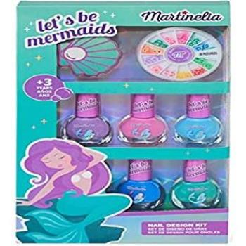 Set de Maquillaje Infantil Martinelia Let's Be Mermaids Nails Design 9 Piezas