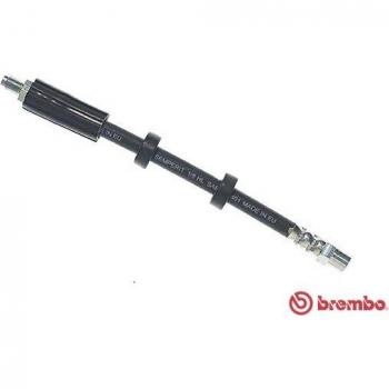Latiguillo de freno BREMBO T 85 052 - Manguera flexible de freno, compatible con sistemas de frenos hidráulicos, fabricado en material resistente a altas temperaturas y presiones, incluye conectores para fácil instalación