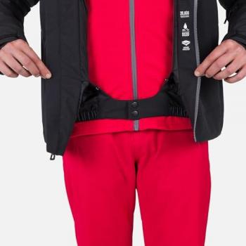Rossignol Chaqueta de esquí Strawpile para hombre, aislada, impermeable, con capucha, color amarillo fuerte y verde fresco, talla L
