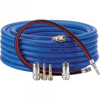Draper DRA64508 Heavy Duty Air Connector Kit, Blue, 3/8-Inch