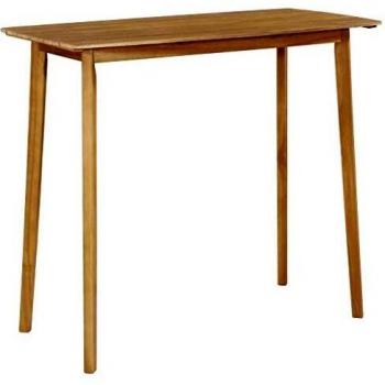 vidaXL Acacia Mesa Alta Bar Rectangular Madera Jardín Terraza Cocina Comedor