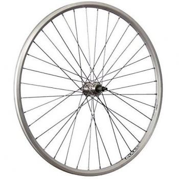 Rueda trasera de bicicleta de 28 pulgadas Ryde ZAC2000 con conjunto de piñones de 5-8 velocidades en color plateado.