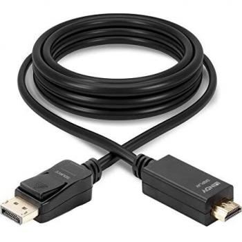 Lindy 36921 Adaptador de Cable de Vídeo 1 m DisplayPort a HDMI Tipo A (Estándar) Negro