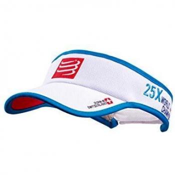 COMPRESSPORT VIBL Visera, Unisex, Blanco, Talla Única