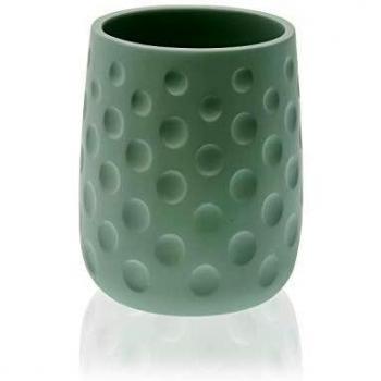 Versa Vaso Cepillos Mint Kristen Soportes para Utensilios de Cocina, Resina, Multicolor, Única