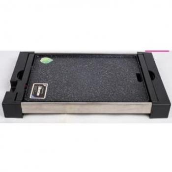 Plancha de Asar ROMO RO-PAP2400 - Potente Barbacoa Eléctrica con Superficie Antiadherente de 40x28cm