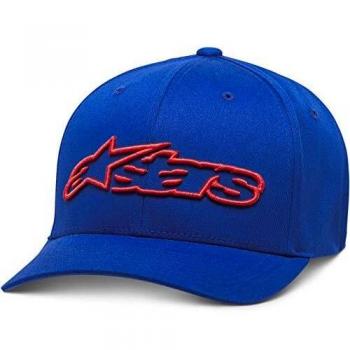 Alpinestars, Blaze Flexfit Hat, Gorra De Beisbol, Azul Rojo, LXL, Unisex-Adulto